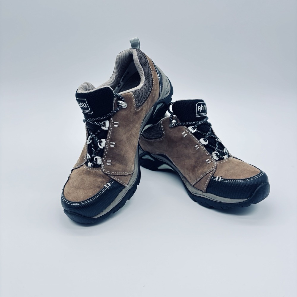 Ahnu Montara II eVent Waterproof Hiking Shoes Womens 7.5 Brown Leather Vibram